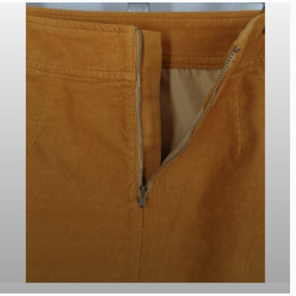 J Crew Factory Mini skirt in corduroy (Olive Green) - Picture 4 of 6